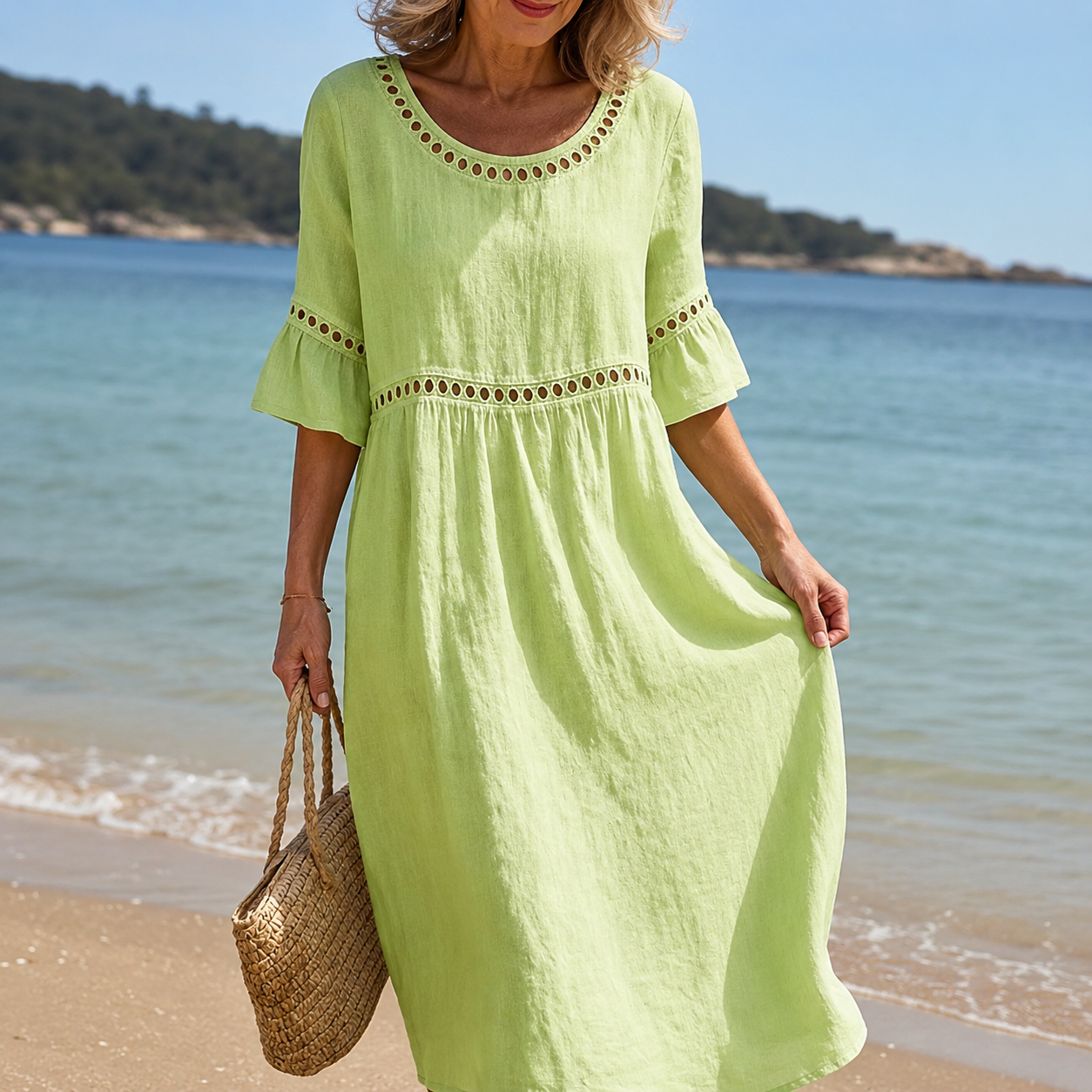 Brigitte - Abito Maxy in Lino Fluido
