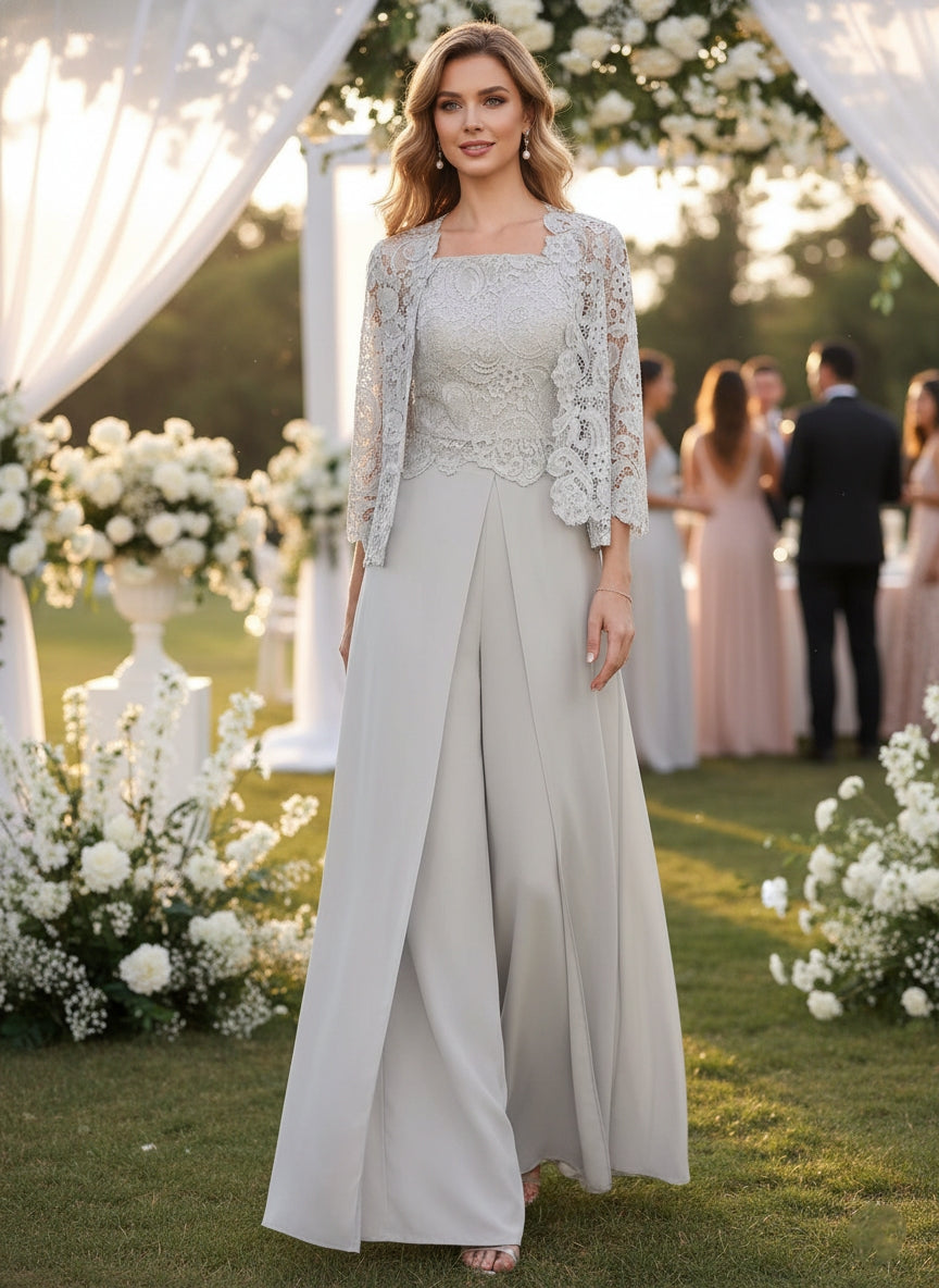 Aurette - Completo Pantaloni in Chiffon