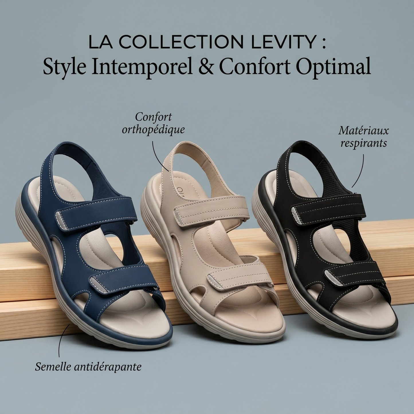 Corvella - Sandali con Velcro Imbottiti