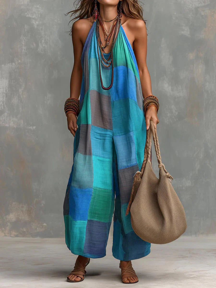 Inez - Salopette Patchwork Leggera