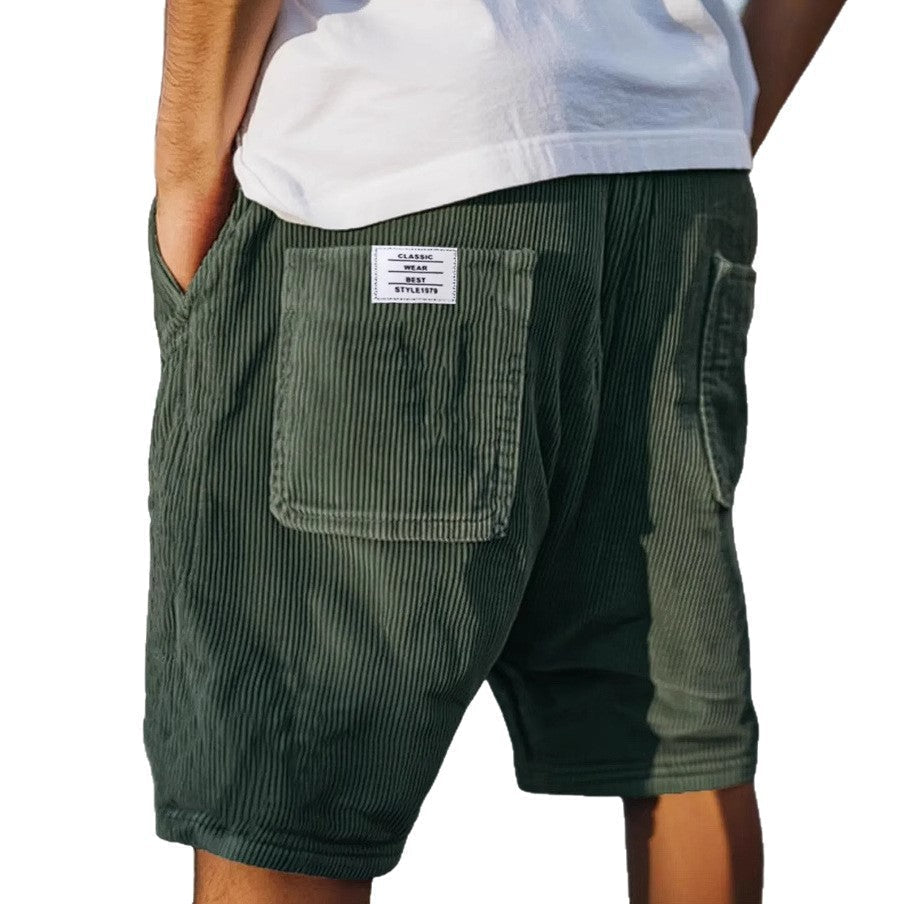 Arvid - Pantaloni Corti in Velluto a Coste