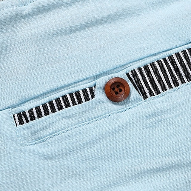 Verdin - Pantaloni corti in lino rilassati con cordino