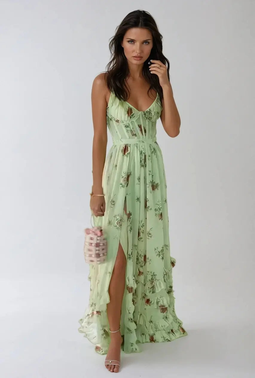 Isabelle - Abito A-Line con Spacco