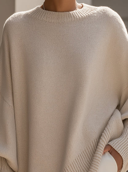 Lucille - Maglione over-size con scollo rotondo