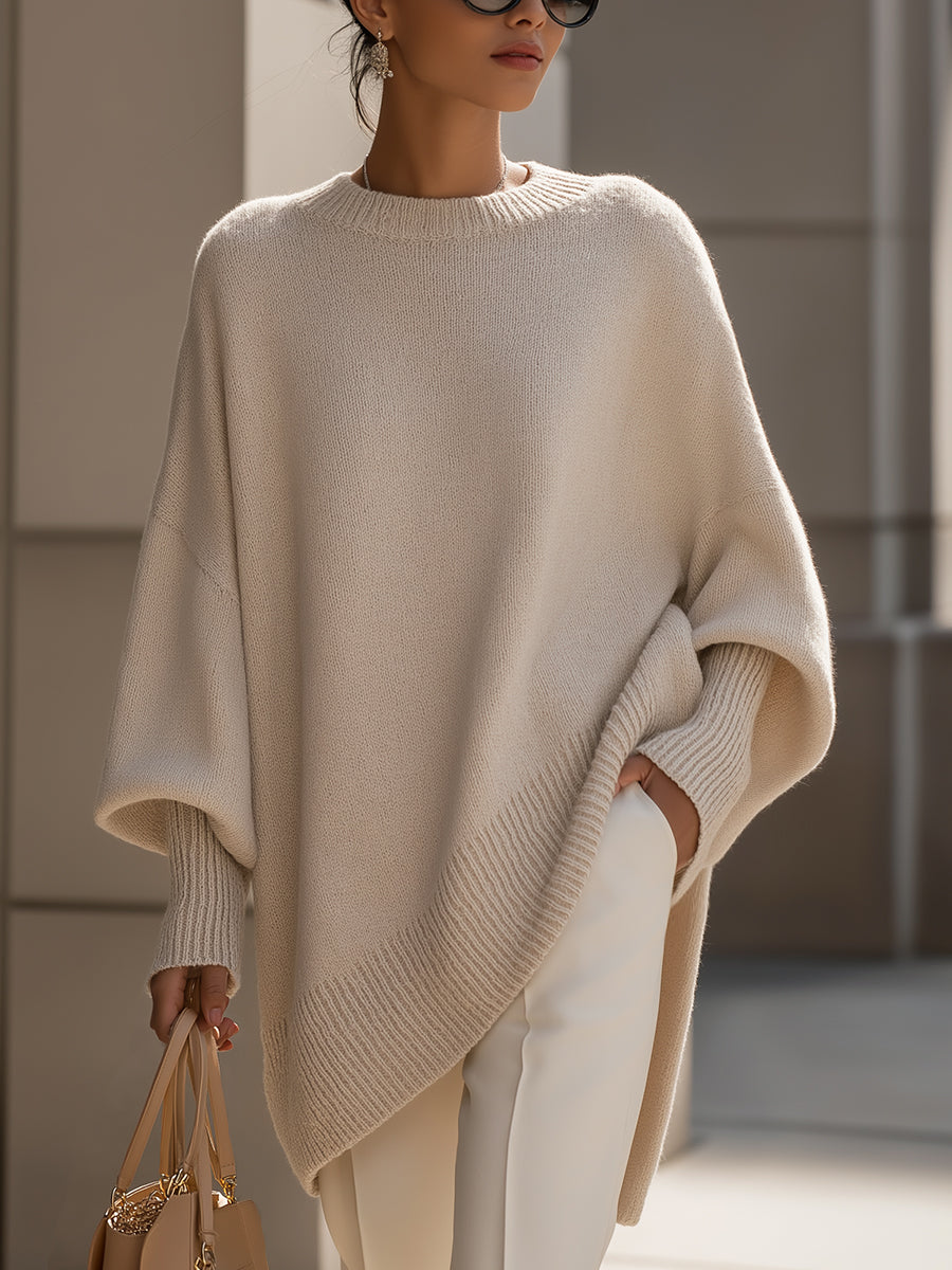 Lucille - Maglione over-size con scollo rotondo