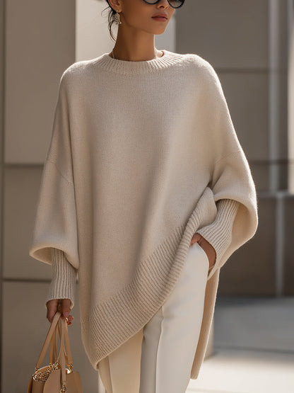 Lucille - Maglione over-size con scollo rotondo