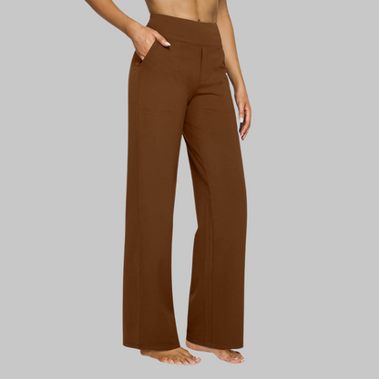Klara - Pantaloni Stretch a Vita Alta con Tasche