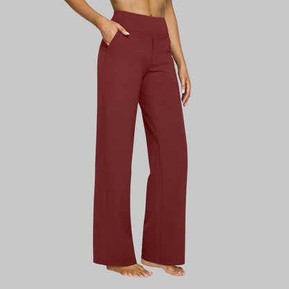 Klara - Pantaloni Stretch a Vita Alta con Tasche