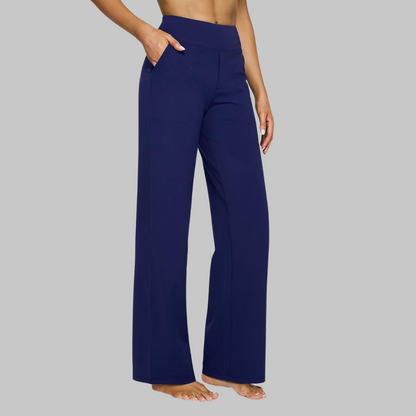 Klara - Pantaloni Stretch a Vita Alta con Tasche