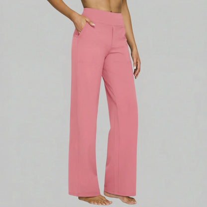 Klara - Pantaloni Stretch a Vita Alta con Tasche