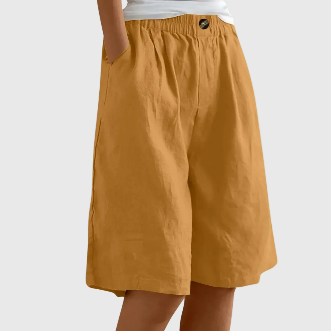 Vianne - Bermuda larghi con cintura elastica