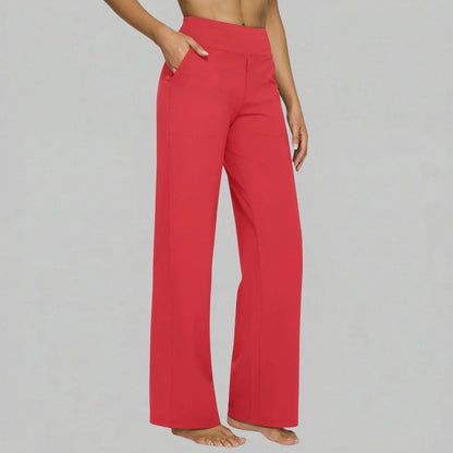 Klara - Pantaloni Stretch a Vita Alta con Tasche