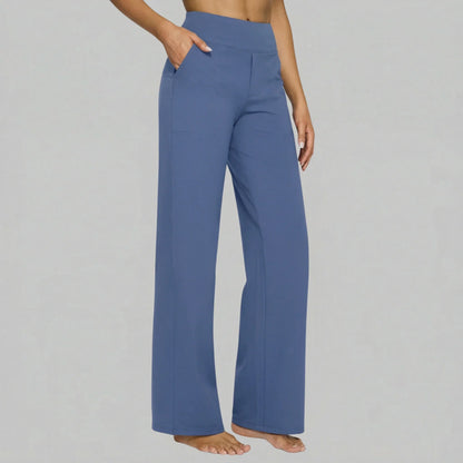 Klara - Pantaloni Stretch a Vita Alta con Tasche