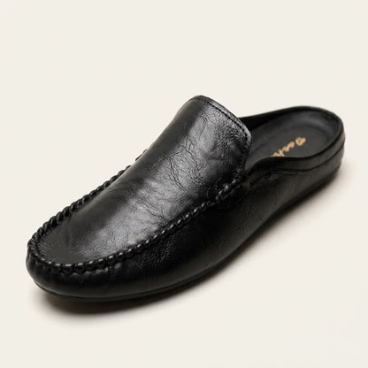 Randy - Mules in pelle con cucitura mocassino