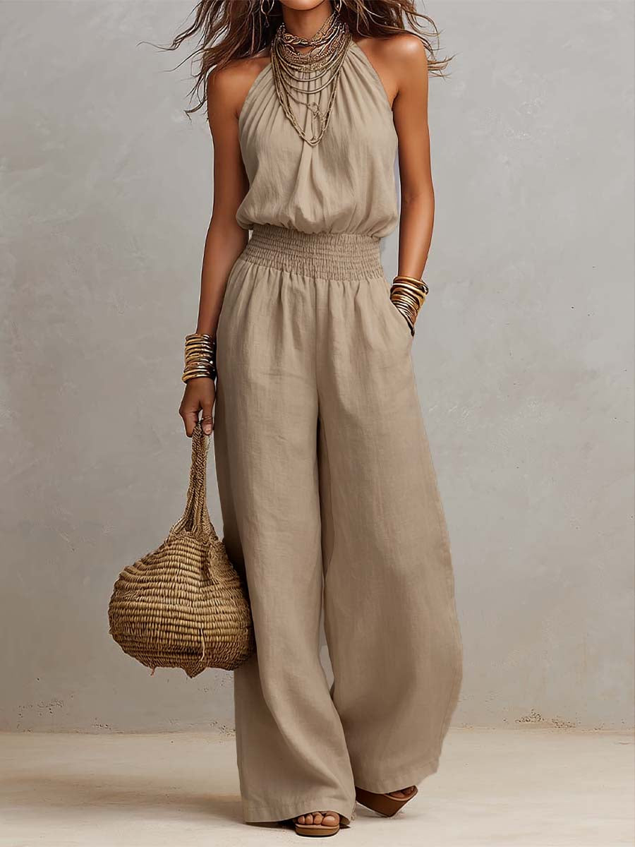 Fioren - Tuta con scollo all'americana