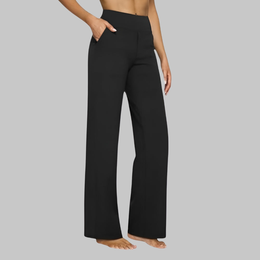 Klara - Pantaloni Stretch a Vita Alta con Tasche