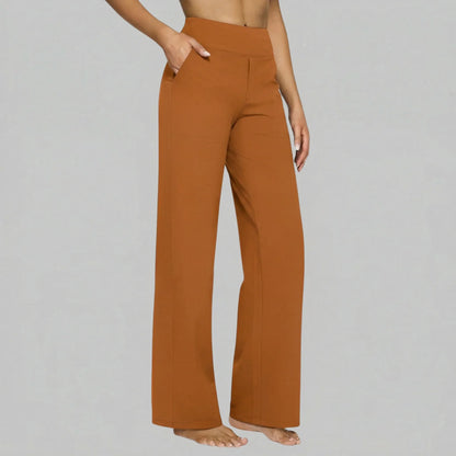 Klara - Pantaloni Stretch a Vita Alta con Tasche