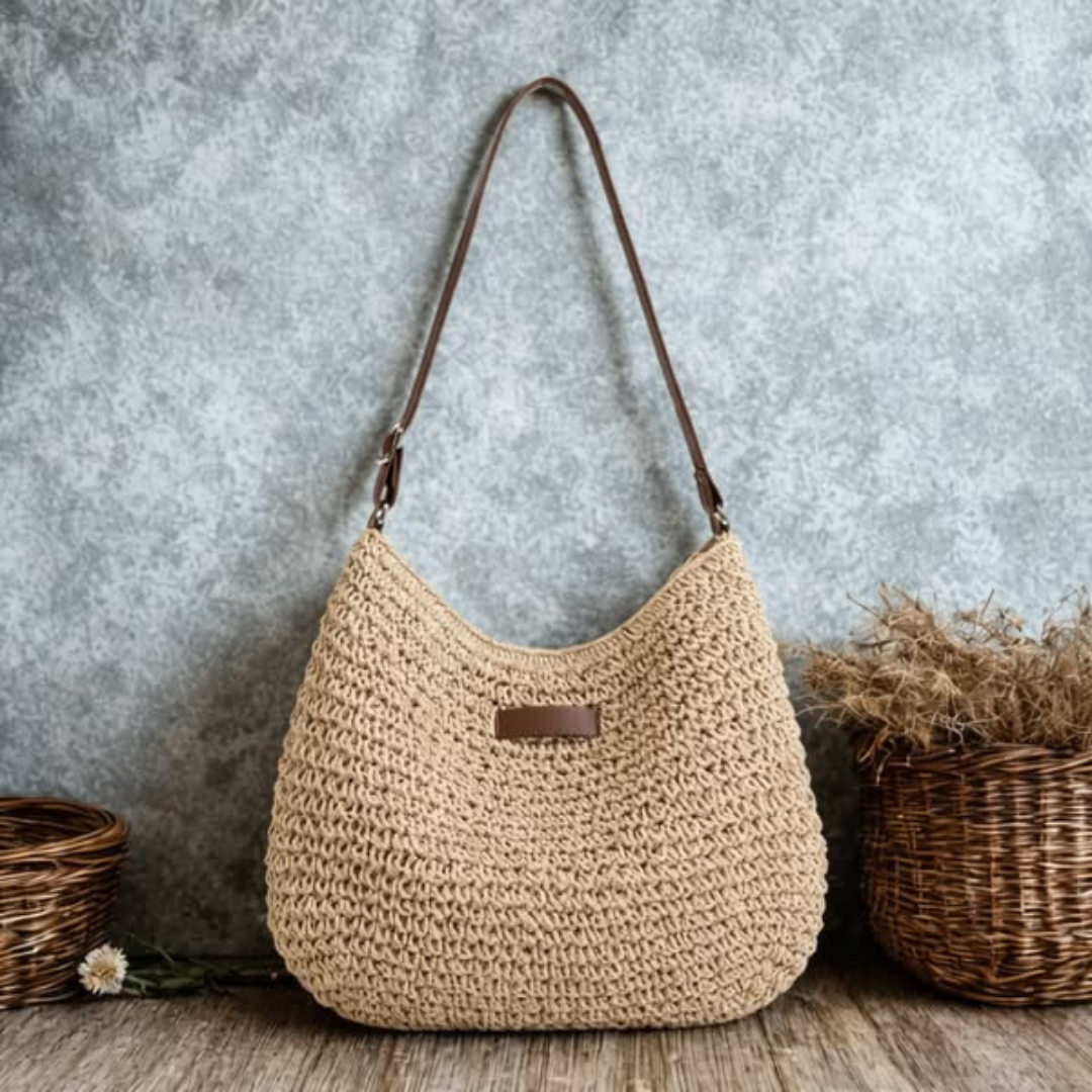 Simona - Borsa a tracolla intrecciata