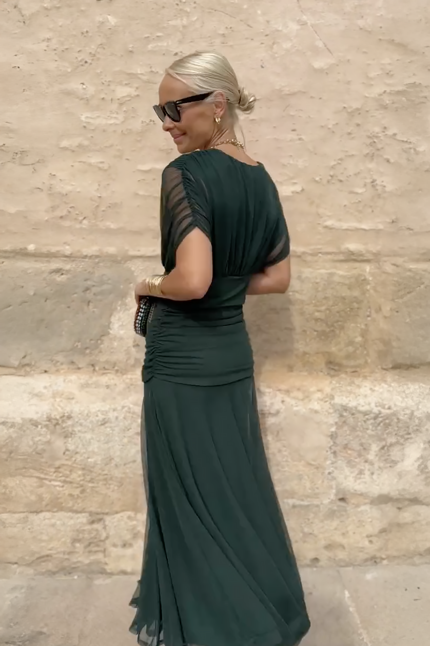 Aveline - Abito maxi aderente con scollo a V
