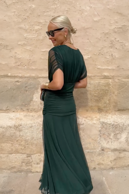 Aveline - Abito maxi aderente con scollo a V