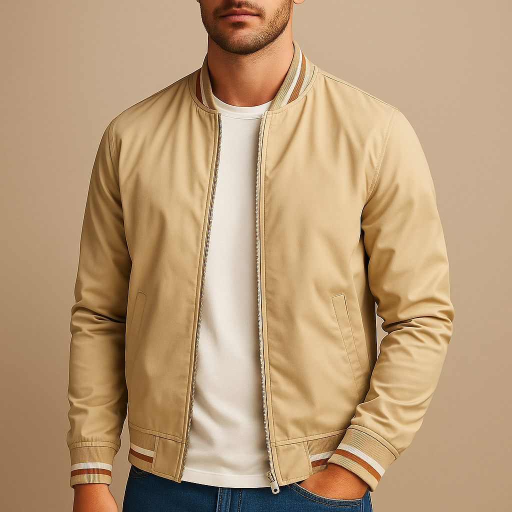 Velori - Giacca bomber in cotone resistente al vento