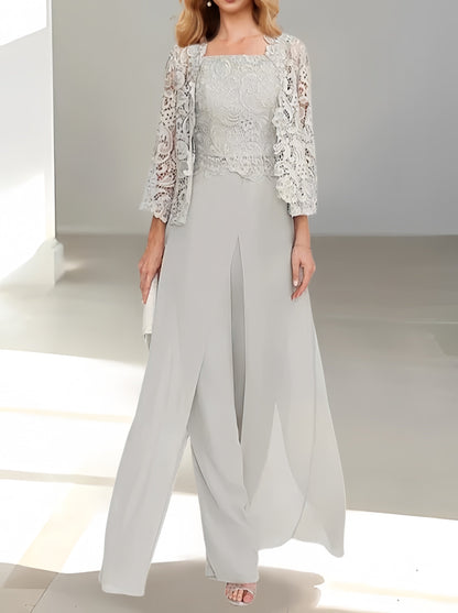 Aurette - Completo Pantaloni in Chiffon