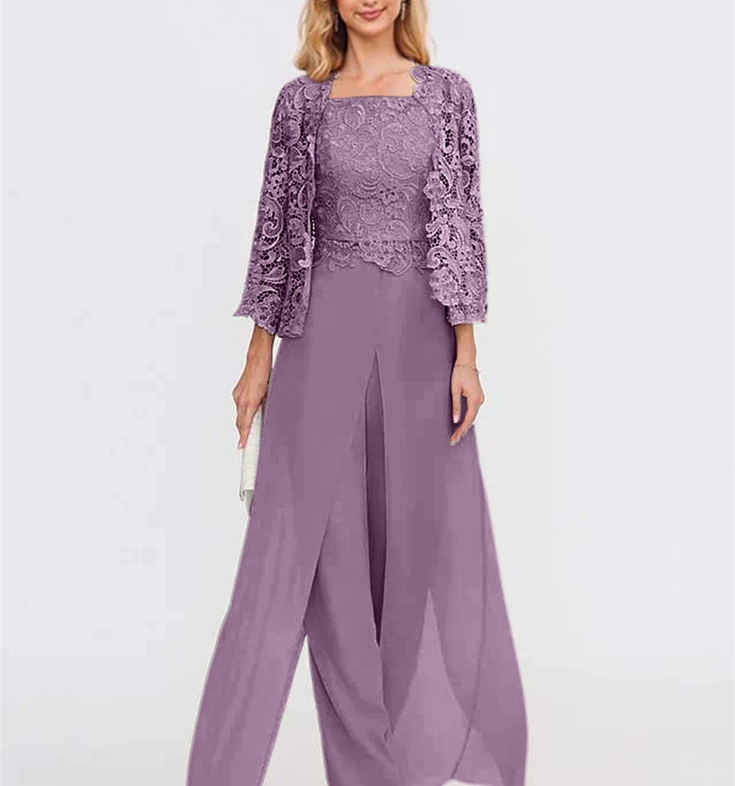 Aurette - Completo Pantaloni in Chiffon
