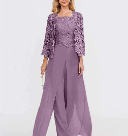 Aurette - Completo Pantaloni in Chiffon
