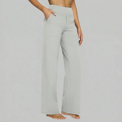 Klara - Pantaloni Stretch a Vita Alta con Tasche