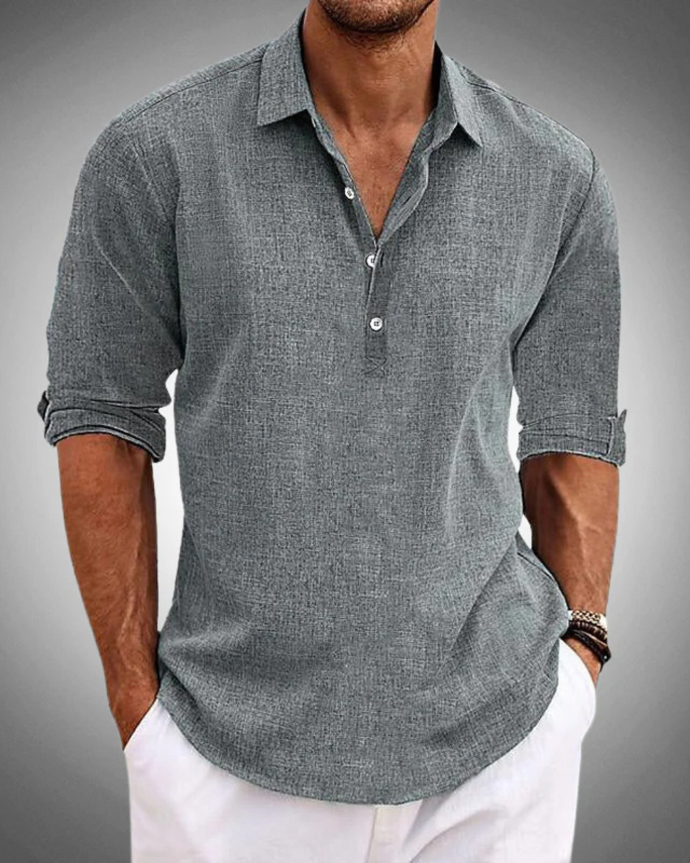 Breyden - Camicia in cotone sagomata