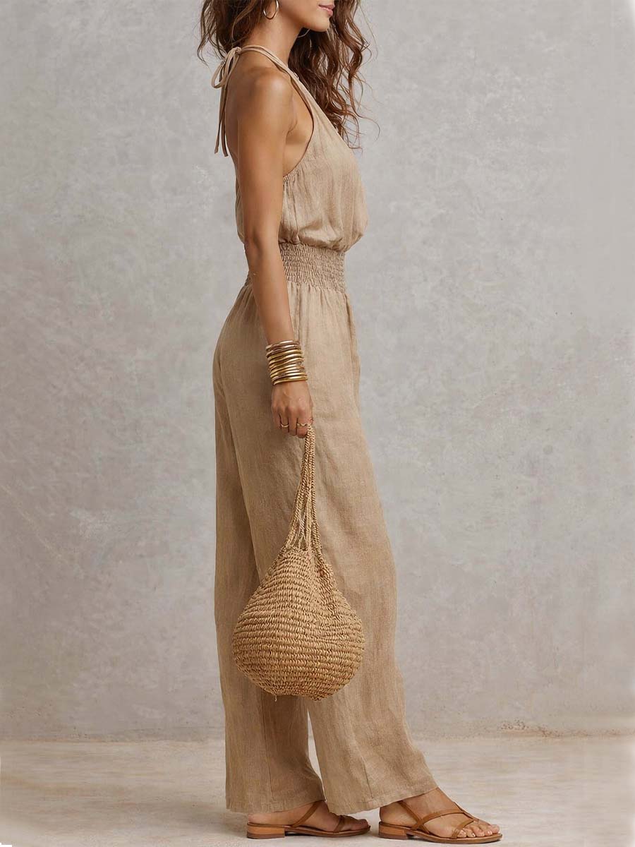 Fioren - Tuta con scollo all'americana