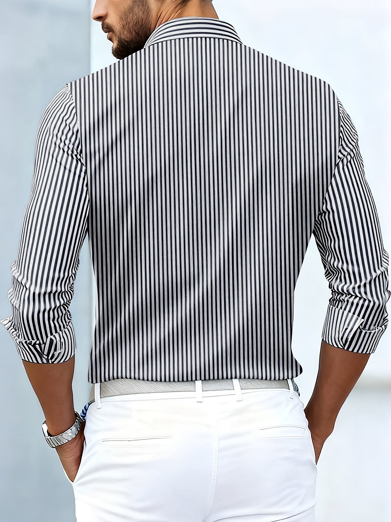Emerson - Camicia a maniche lunghe con righe vintage