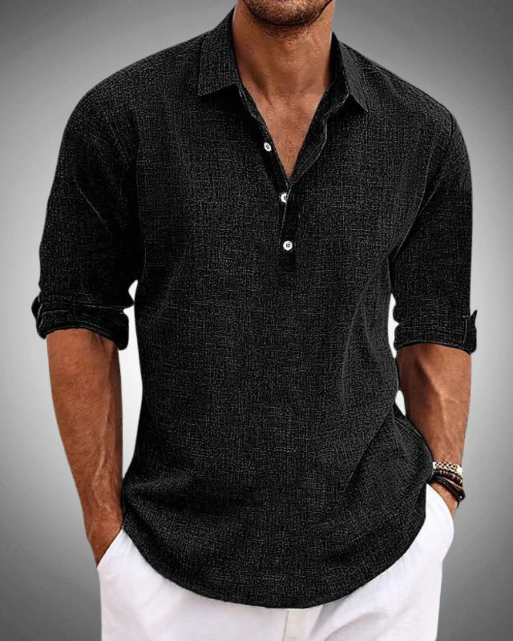 Breyden - Camicia in cotone sagomata