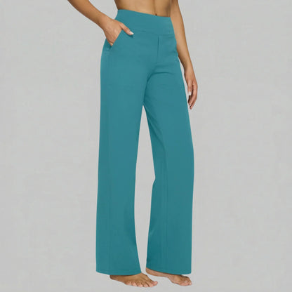 Klara - Pantaloni Stretch a Vita Alta con Tasche