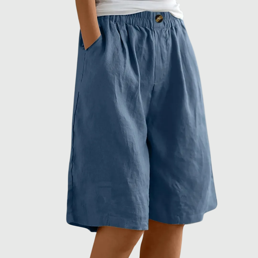 Vianne - Bermuda larghi con cintura elastica