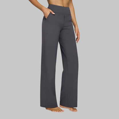 Klara - Pantaloni Stretch a Vita Alta con Tasche