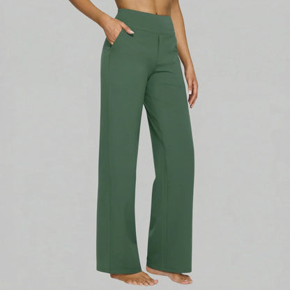 Klara - Pantaloni Stretch a Vita Alta con Tasche