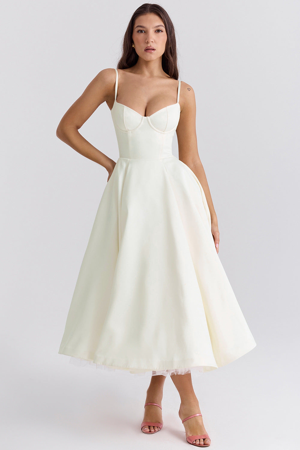 Alenya - Abito Midi in Tulle High-Low