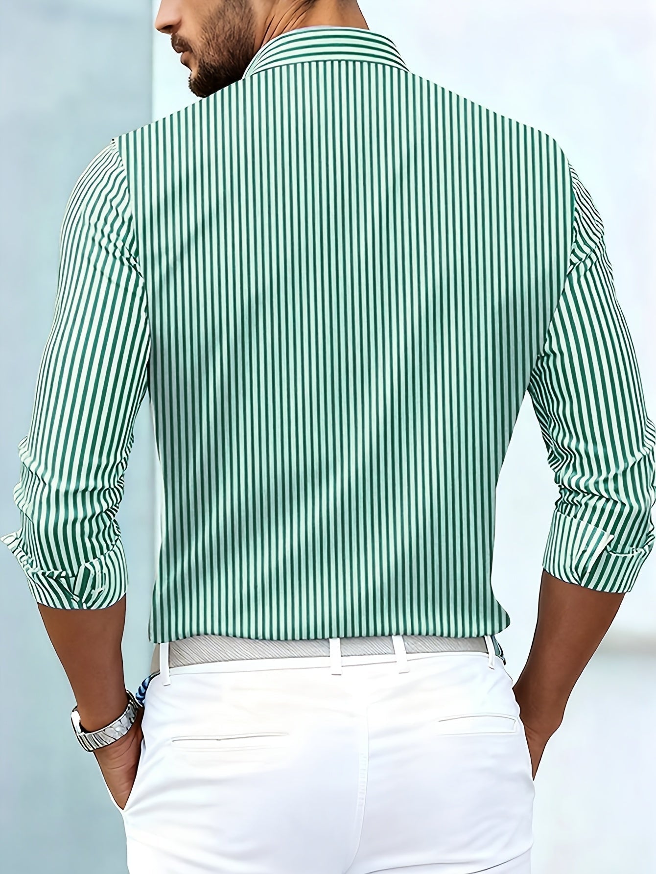Emerson - Camicia a maniche lunghe con righe vintage