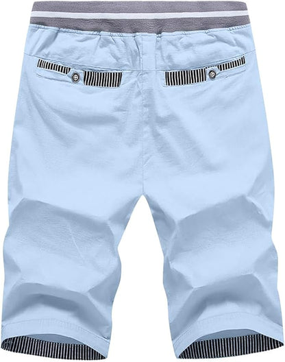 Verdin - Pantaloni corti in lino rilassati con cordino