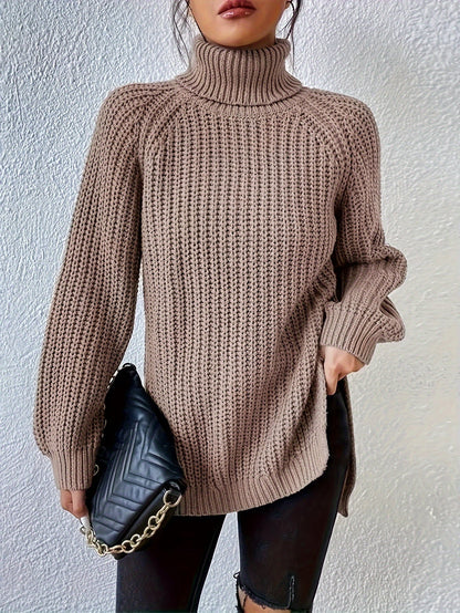 Lysette - Maglione a raglan con collo alto