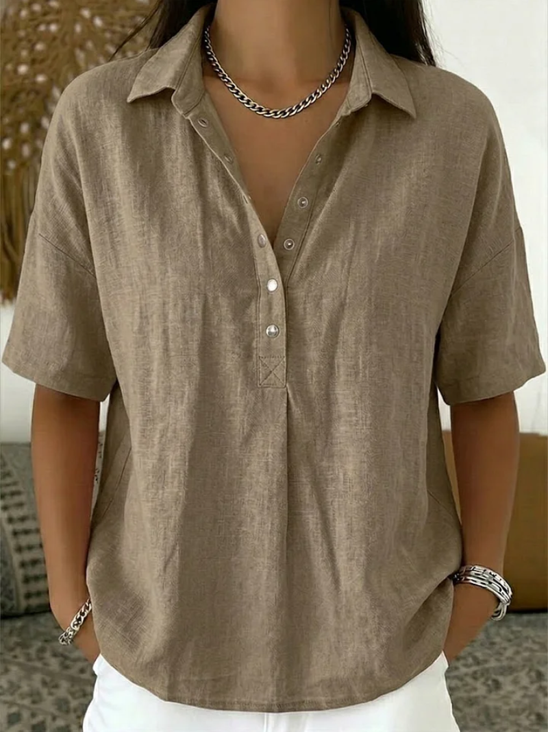Soline - Camicia blusa oversize fluida