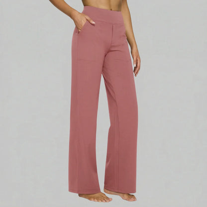 Klara - Pantaloni Stretch a Vita Alta con Tasche