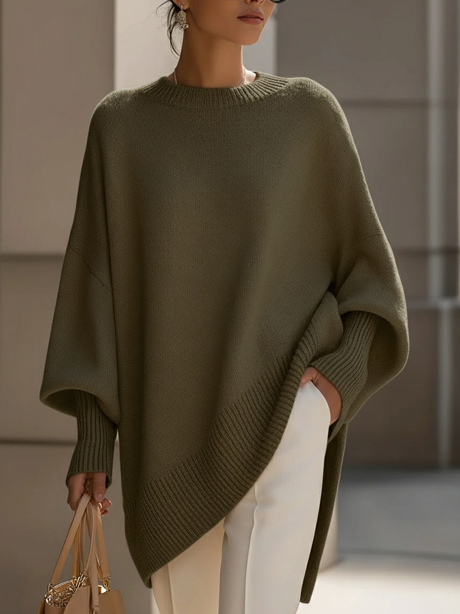 Lucille - Maglione over-size con scollo rotondo
