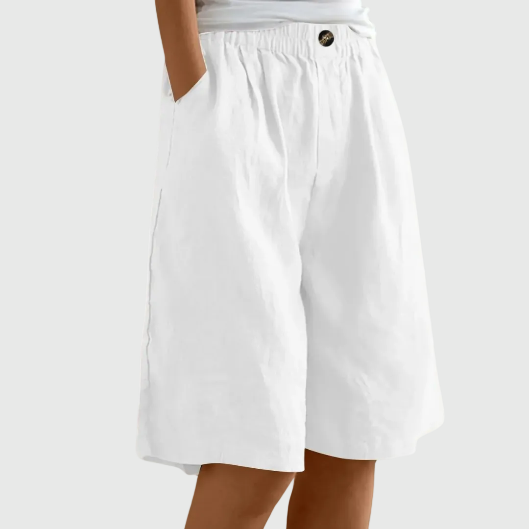 Vianne - Bermuda larghi con cintura elastica