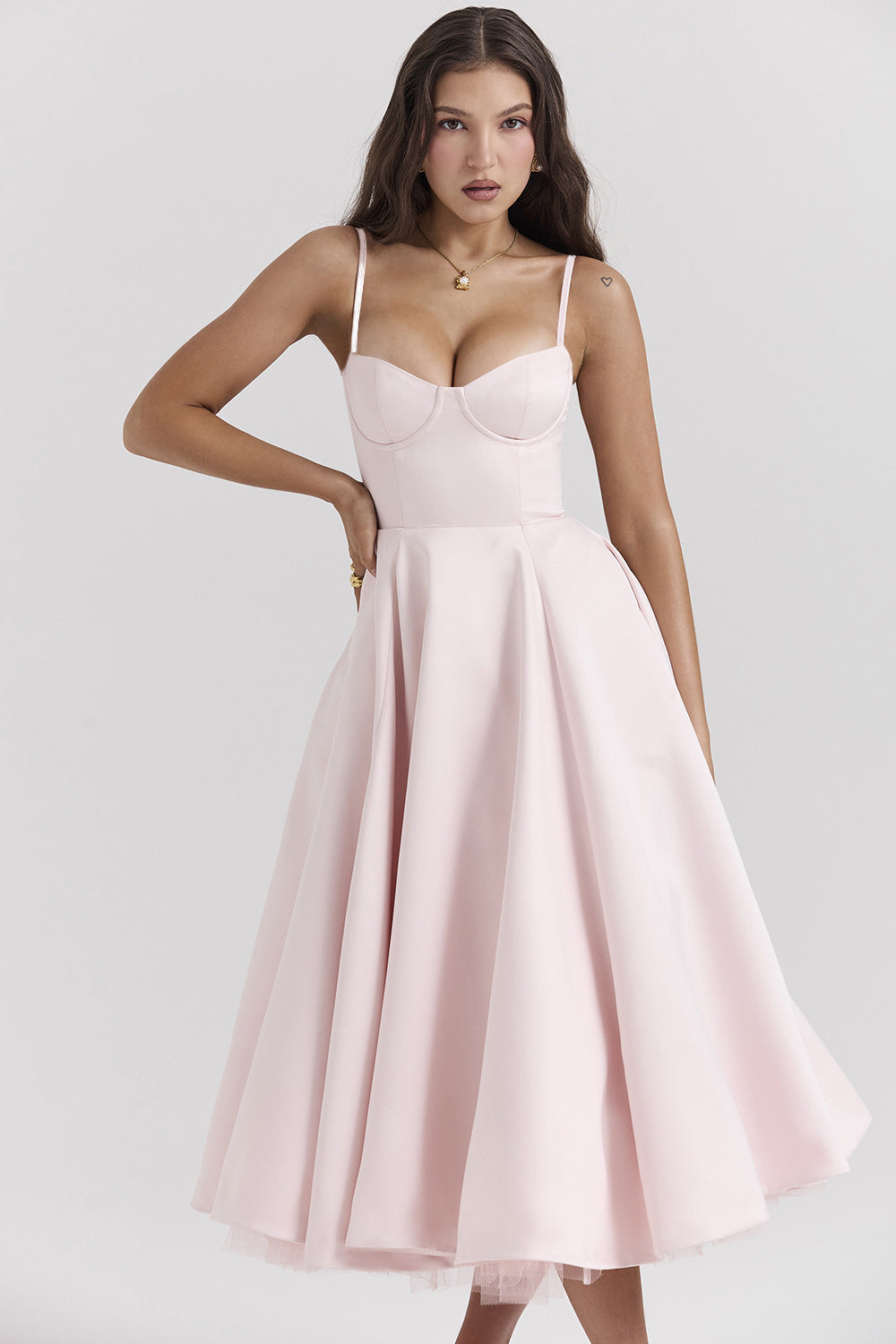 Alenya - Abito Midi in Tulle High-Low