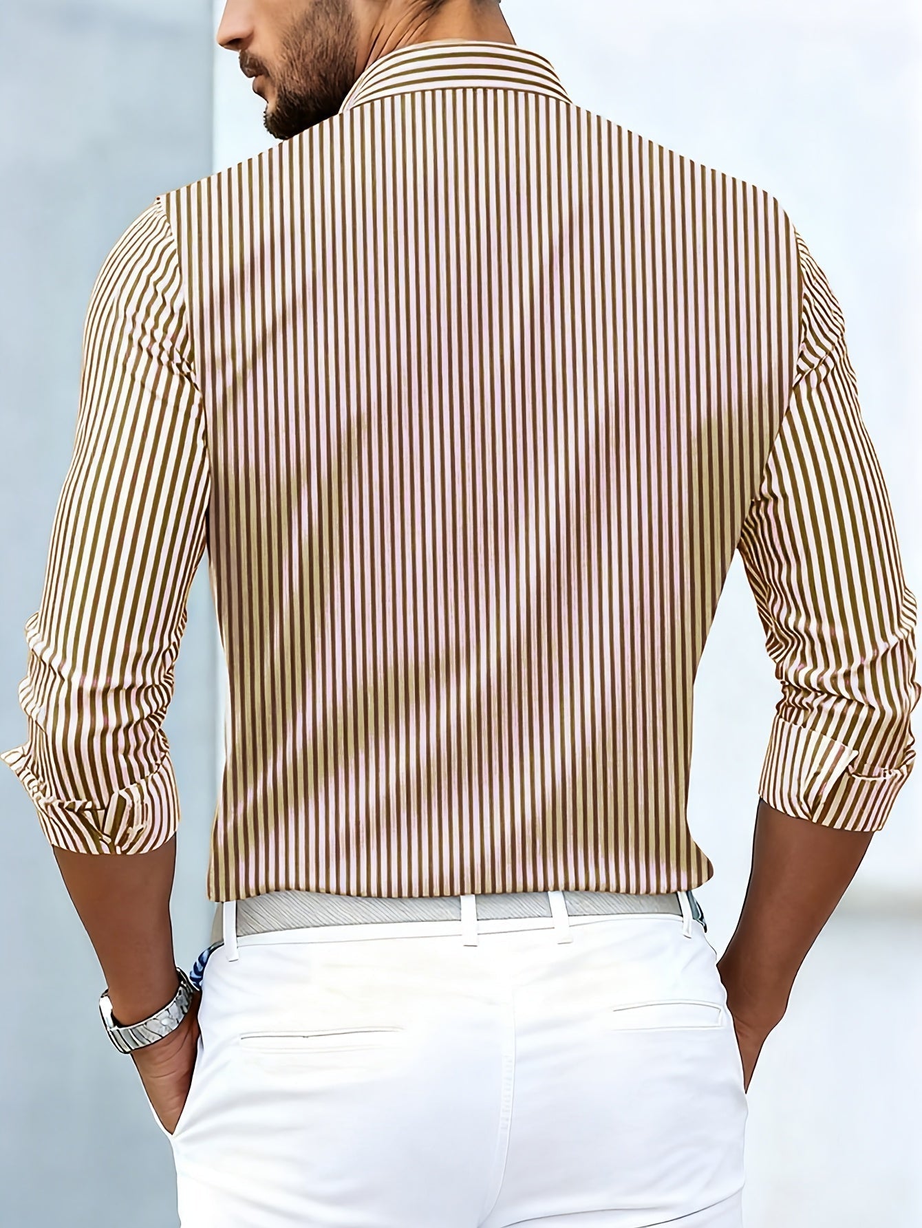 Emerson - Camicia a maniche lunghe con righe vintage