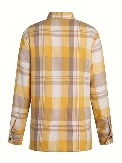 Isalda - Blusa a maniche lunghe Vichy