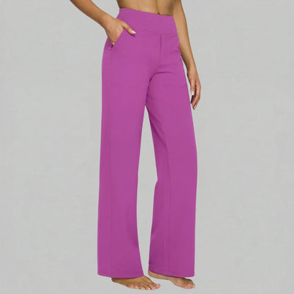 Klara - Pantaloni Stretch a Vita Alta con Tasche