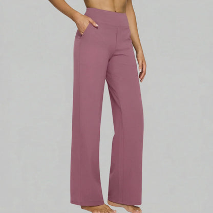 Klara - Pantaloni Stretch a Vita Alta con Tasche
